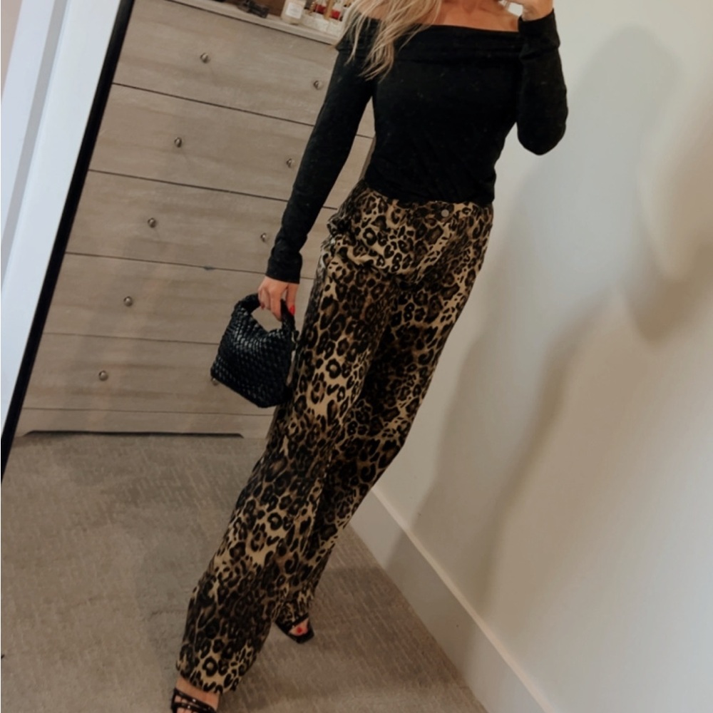 Leopard Print Women's Pants